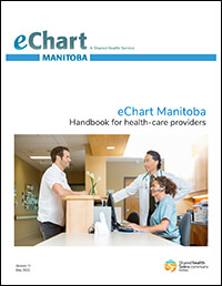 Click the image to view the eChart Manitoba Handbook for Health-care Providers